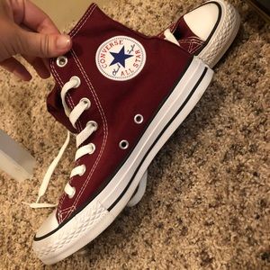 Maroon Converse